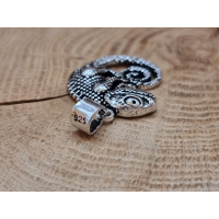 Echt zilveren ketting hanger van een kameleon